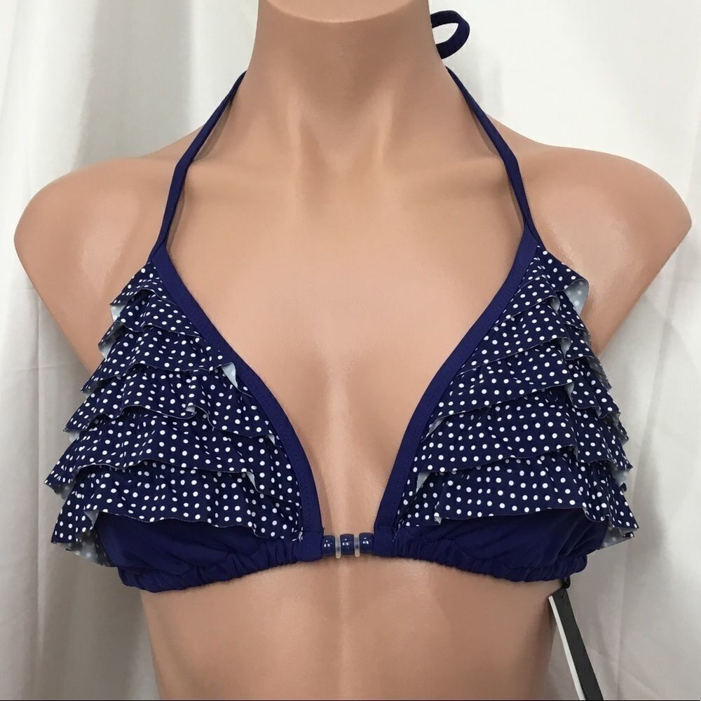 Marie Meili Ruffle Triangle Bikini Top (D7)